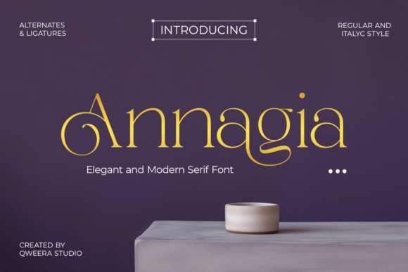 Annagia: A Serif That Whispers Luxury for Modern Brands