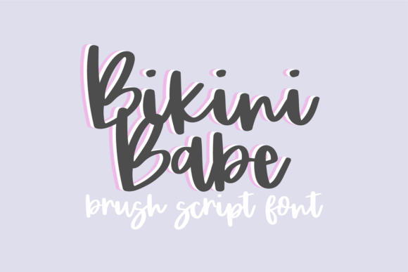 Bikini Babe: Your New Favorite Casual Bouncy Brush Font