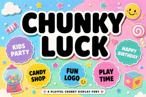 Chunky Luck: A Retro Font That Builds Modern Brands