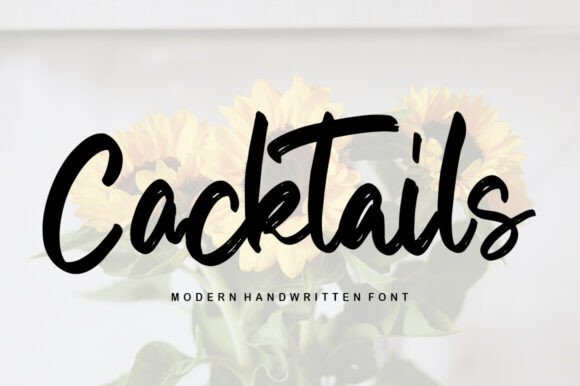 Cocktails: A Handwritten Font with a Sweet Personality