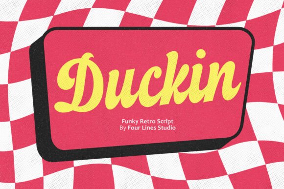 Duckin: The Retro Script Font That Brings Groovy Personality Back