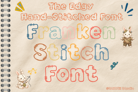 FrankenStitch: The Hand-Drawn Typeface That Feels Truly Human
