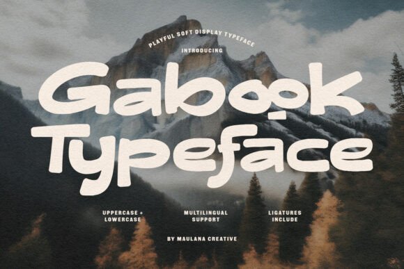 Gabook: The Warm Display Font for Friendly Brands