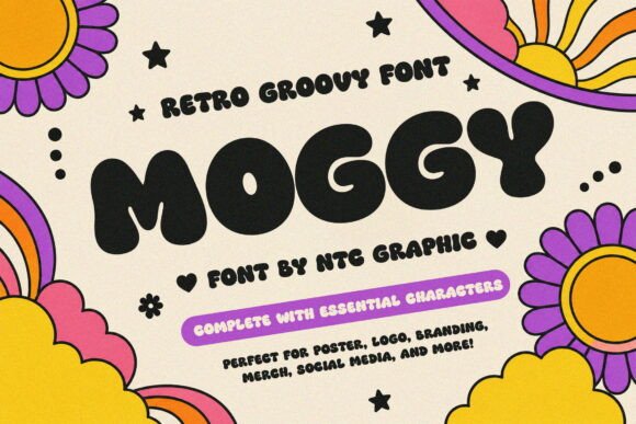 Moggy: The Retro Display Font with Groovy 70s Soul