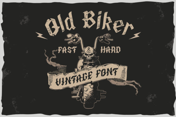 Old Biker: A Bold Blackletter Font for Powerful Branding
