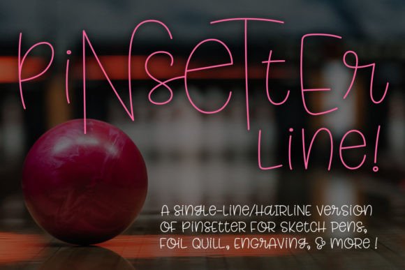 Pinsetter Line: The Single-Line Font for Modern Crafters