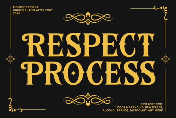 Respect Process: The Blackletter Font Commanding Attention
