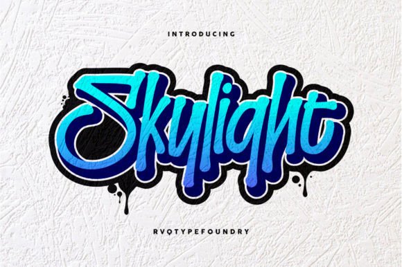 Skylight: A Graffiti Font with Streetwise Attitude