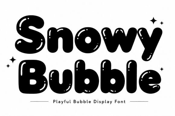 Snowy Bubble: The Playful Display Font for Winter Charm