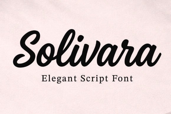 Solivara: The Modern Script Font for Effortless Elegance