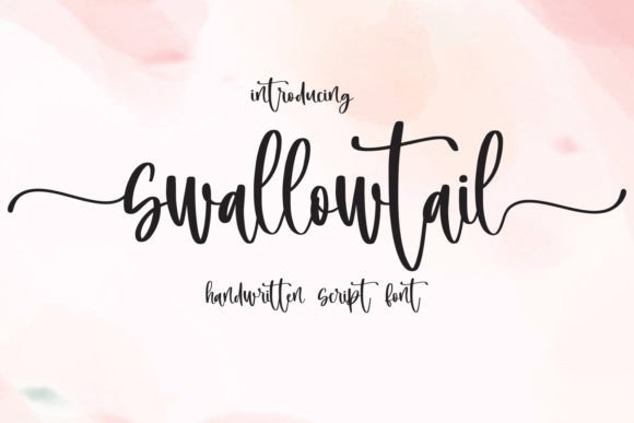 Swallowtail: A Handwritten Script Font with Heartfelt Charm