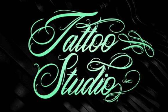 Tattoo Studio: Bold Blackletter for Edgy Branding
