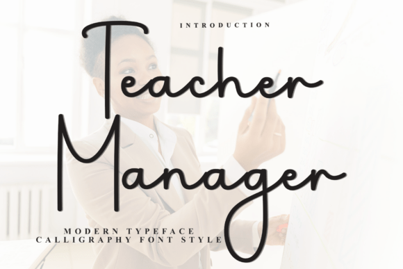 Teacher Manager: A Festive Typeface for Holiday Projects