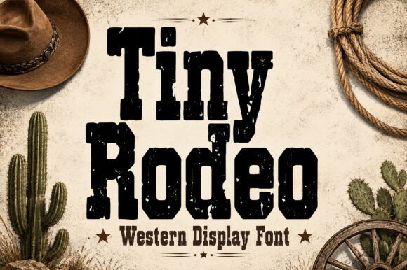 Tiny Rodeo: The Western Display Font for Rugged Branding